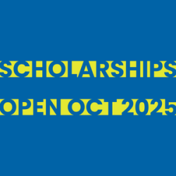 Scholarships open Oct 2025